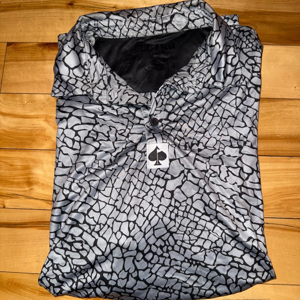 Pins & Aces Men's Golf Polo Shirts - Various Pattern Bundle - Picture 6 of 6